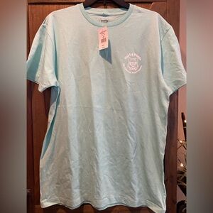 NWT Aqua Blue Graphic Golf Tee for Men